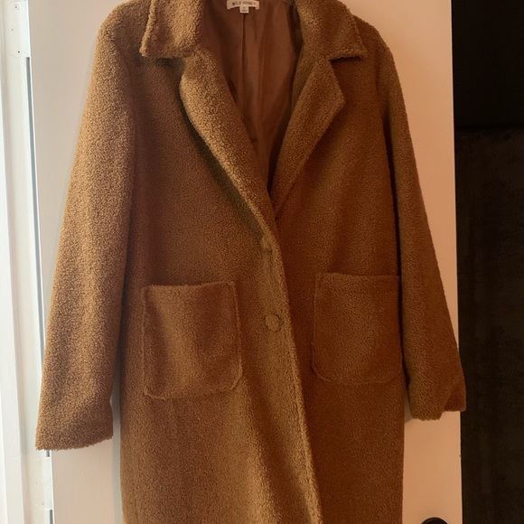 Wild honey oversized fleece coat Clearance